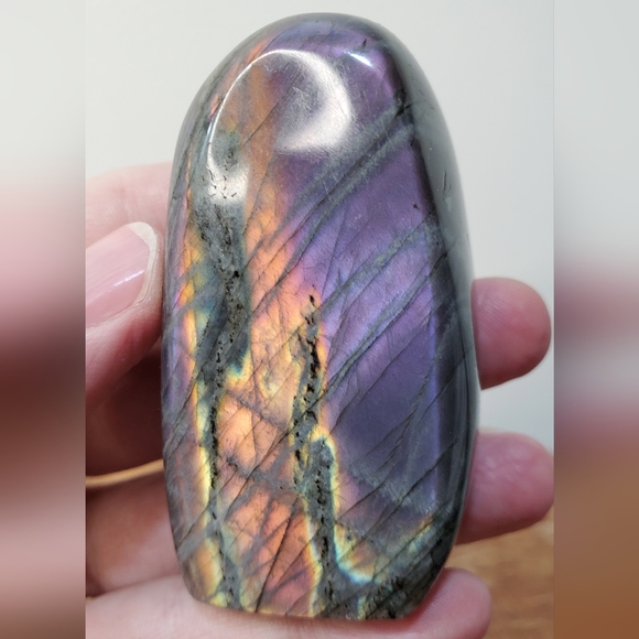 Labradorite Crystal Freeform Two-Sided Flash 0.38 Pounds - Picture 8 of 11